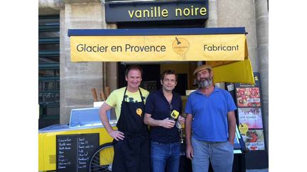 Nicolas Decitre, Laurent Mariotte et Patrick Vidal. (© Laurent Mariotte / Radio France)