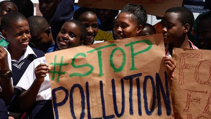 Uganda : la grève pour le climat à Kampala, le 15 mars 2019.&nbsp; (ISAAC KASAMANI / AFP)