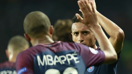 Les Parisiens Marquinhos et Kylian Mbappé (BENJAMIN CREMEL / BENJAMIN CREMEL)