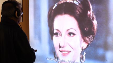 L'exposition "Maria by Callas" est visible jusqu'au 14 décembre à La Seine musicale, à Boulogne-Billancourt (Hauts-de-Seine). (BERTRAND GUAY / AFP)