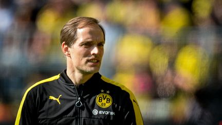 L'entraîneur du Borussia Dortmund, Thomas Tuchel (SASCHA SCHUERMANN / AFP)