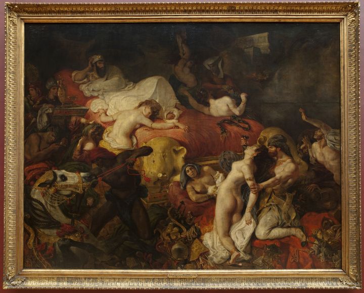 Eugène Delacroix, Mort de Sardanapale. 1827. Salon de 1827-1828. Huile sur toile. 392 x 496 cm. Musée du Louvre 
 (© Musée du Louvre, dist. RMN - Grand Palais / Angèle Dequier)