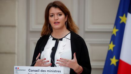 La ministre déléguée auprès du ministre de l'Intérieur, Marlène Schiappa, le 9 décembre 2020 à Paris. (CHARLES PLATIAU / AFP)