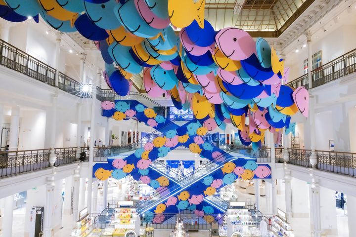 Exposition "Comme un poisson dans l’eau" jusqu'au 23 avril au Bon Marché Rive Gauche . (Courtesy of Le Bon Marché)