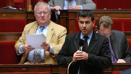 Nicolas Dhuicq, le 30 septembre 2010, &agrave; l'Assembl&eacute;e nationale.&nbsp; (  MAXPPP)