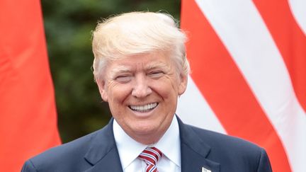 Le président des Etats-Unis, Donald Trump, durant le G7 à Taormine (Italie), le 26 mai 2017. (JOHANN GRODER / AFP)