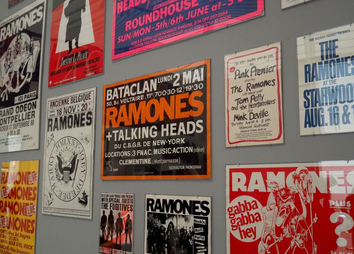 Les affiches de concerts des Ramones au Queens Museum.
 (Thimothy A.Clary / AFP)