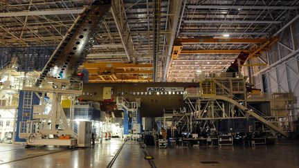 L'usine Airbus à Toulouse (Haute-Garonne). (REMY GABALDA / AFP)