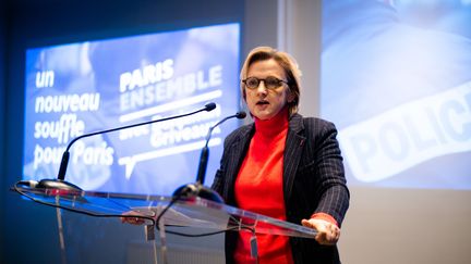 Florence Berthout, à Paris, le 23 janvier 2020. (EDOUARD RICHARD / HANS LUCAS)