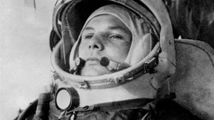 Youri Gagarine lors de son embarquement à bord de Vostok-1, le 12 avril 1961. (AFP)