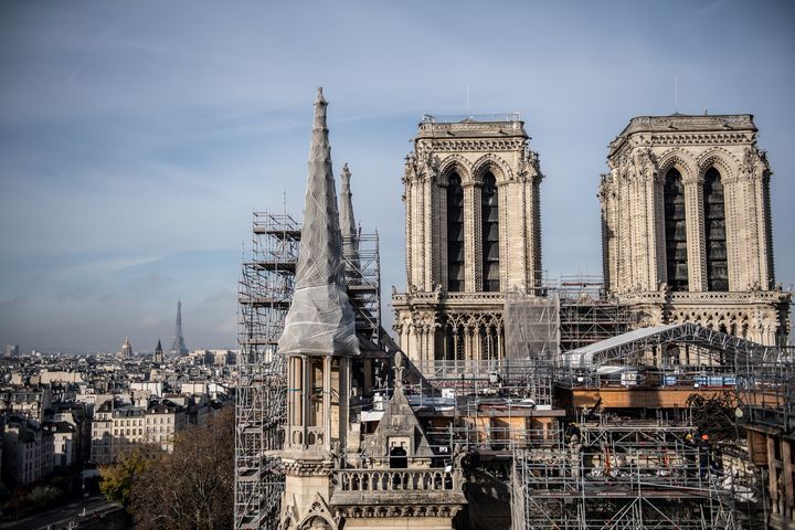 La cathédrale&nbsp;Notre-Dame de Paris, le 24 novembre 2020. (MARTIN BUREAU / AFP)