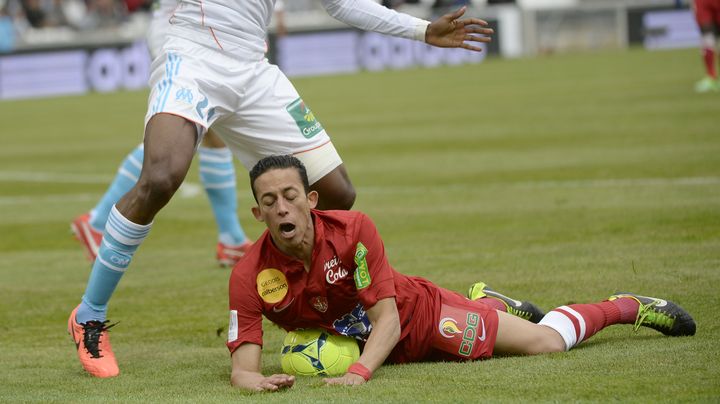 Match compliqu&eacute; &agrave; Marseille samedi 20 avril pour Kamel Chafni et le Stade Brestois. (ANNE-CHRISTINE POUJOULAT / AFP)