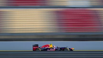 La Red Bull de Mark Webber sur le circuit espagnol de Montmelo. (JOSEP LAGO / AFP)