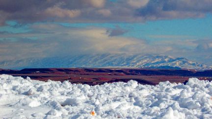 Les alentours de la ville d'Aïn Sefra en Algérie, le 21 janvier 2017. (Geoff Robinson / SIPA)