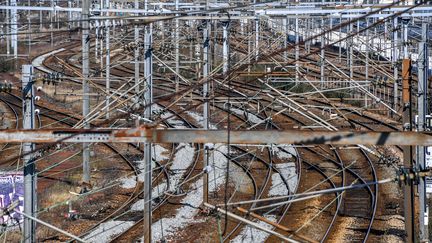 Illustration trafic ferroviaire. (PHILIPPE HUGUEN / AFP)