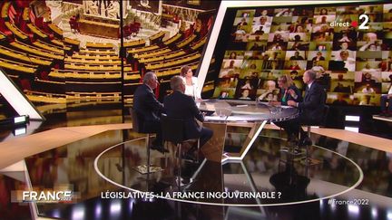 Les invités politiques de l'émission "France 2022", le 16 juin 2022.
 (FRANCE 2)