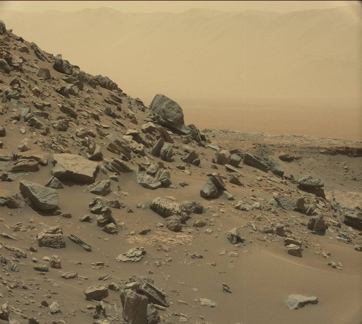 L'une des images de Mars prises par le robot Curiosity, publiée le 9 septembre 2016 par la Nasa. (NASA / AFP)