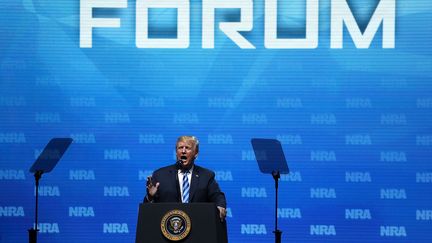 Donald Trump, le 4 mai 2018, à Dallas (Texas).&nbsp; (JUSTIN SULLIVAN / GETTY IMAGES NORTH AMERICA / AFP)