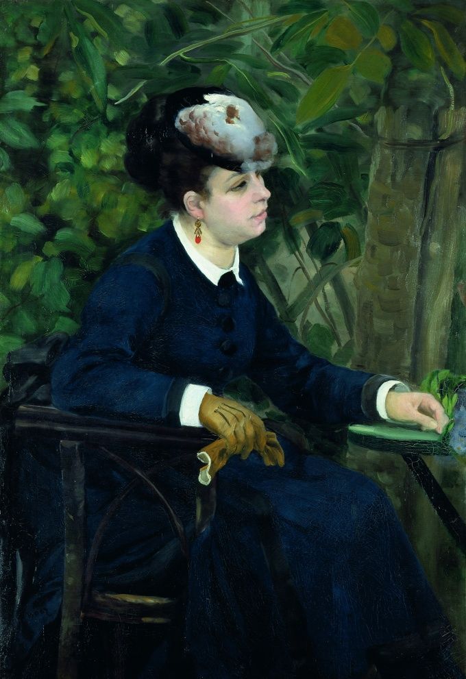 Femme dans un jardin (La femme à la mouette), 1868
 (Kunstmuseum Basel / Martin P. Bühler)