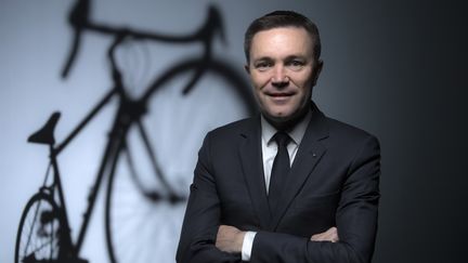 Le président de l'Union cycliste internationale (UCI) David Lappartient, le 23 novembre 2017. (FRANCK FIFE / AFP)