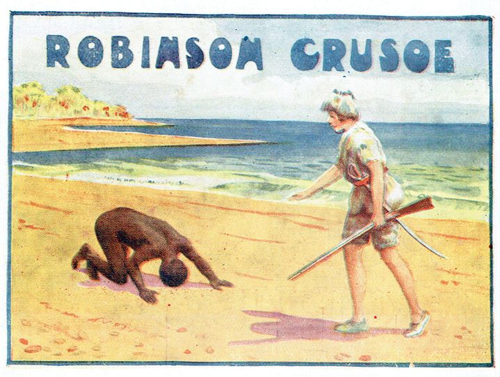 Carte postale promotionnelle pour une représentation de Robinson Crusoé à l'Empire Theatre le 26 décembre 1927
 (The Michael Diamond Collection /SIPA)