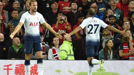 Le bonheur de Harry Kane et Lucas Moura (Tottenham) (OLI SCARFF / AFP)