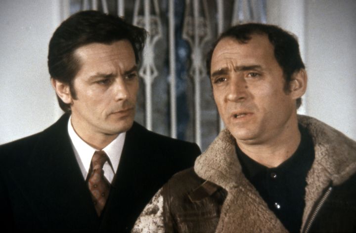 Claude Brasseur et Alain Delon : "Les Seins de glace" de Georges Lautner (1974)
 (LIRA FILMS / BELSTAR PRODUCTION / COLLECTION CHRISTOPHEL)