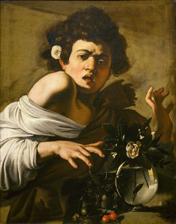 "Jeune gar&ccedil;on mordu par un l&eacute;zard", Michelangelo Merisi dit Le Caravage. Vers 1594, Fondazione di Studi di Storia dell&rsquo;Arte Roberto Longhi, Florence. (FONDAZIONE ROBERTO LONGHI)