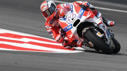 Le pilote italien Andrea Dovizioso (MOHD RASFAN / AFP)