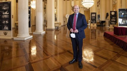 Dominique Meyer, directeur de la Scala, le&nbsp;7 mai 2021&nbsp; (MIGUEL MEDINA / AFP)