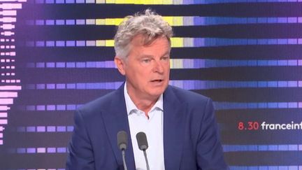 Fabien Roussel, premier secrétaire du PCF, sur franceinfo le 14 septembre 2022. (FRANCEINFO / RADIOFRANCE)