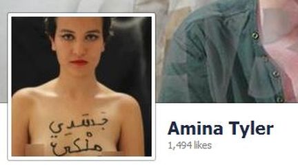 Capture d'&eacute;cran de la page Facebook de soutien &agrave; Amina Tyler, la premi&egrave;re Femen tunisienne.&nbsp; (FACEBOOK / FRANCETV INFO)