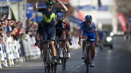 Alejandro Valverde s'impose. (JORGE GUERRERO / AFP)