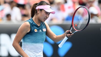 La joueuse de tennis chinoise Peng Shuai&nbsp;lors de l'Open d'Australie, à Melbourne, le 15 janvier 2019. (JEWEL SAMAD / AFP)