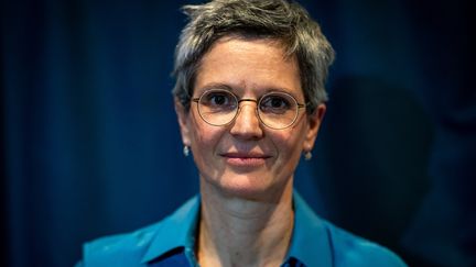 Sandrine Rousseau à Grenoble (Isère), le 25 août 2022 (NICOLAS LIPONNE / HANS LUCAS / AFP)