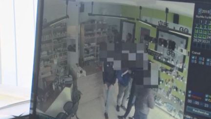 Capture écran de la vidéo de franceinfo sur un braquage en Belgique, le 24 octobre 2018. (FRANCEINFO)