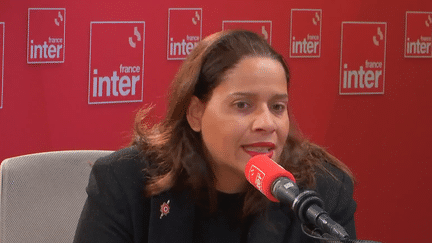 La députée Liot de Mayotte, Estelle Youssouffa, était l'invitée de France Inter, lundi 23 décembre. (FRANCE INTER / RADIO FRANCE)