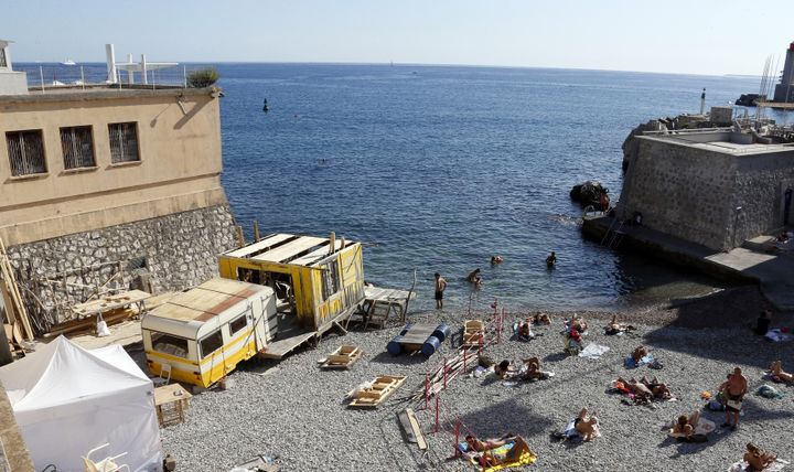 Tournage de Brice de Nice, septembre 2015..
 (VALERY HACHE / AFP)