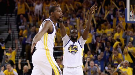 Kevin Durant explose de joie avec les Warriors (EZRA SHAW / GETTY IMAGES NORTH AMERICA)