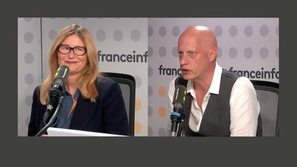 Natacha Wolinski et Frédéric Paulin dans "Tout public", vendredi 13 septembre 2024. (FRANCEINFO / RADIO FRANCE)