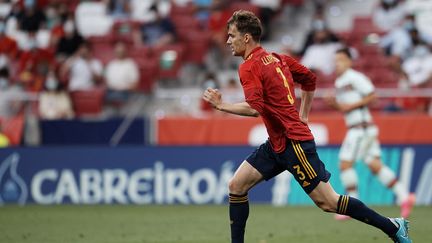 Diego Llorente (Leeds) avec la sélection espagnole contre le Portugal, vendredi 4 juin. (JOSE BRETON / NURPHOTO)