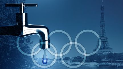 En période de fortes chaleurs, l'approvisionnement en eau est l'un des enjeux des Jeux olympiques et paralypiques de Paris. (STEPHANIE BERLU / RADIO FRANCE)