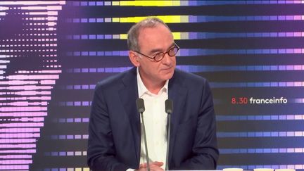 Xavier Piechaczyk, président du directoire de RTE, était l'invité du "8h30&nbsp;franceinfo", jeudi 1er décembre 2022. (FRANCEINFO / RADIOFRANCE)