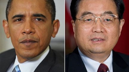 Barack Obama - Hu Jintao (M. Ngan/S. Loeb)