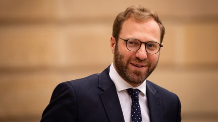 Le ministre de l'Economie et des Finances, Antoine Armand, à l'Elysée, à Paris, le 31 octobre 2024. (MATHILDE KACZKOWSKI / HANS LUCAS / AFP)