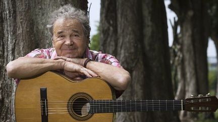 Pierre Perret chez lui à Nangis, fin juin 2014
 (JOEL SAGET / AFP)