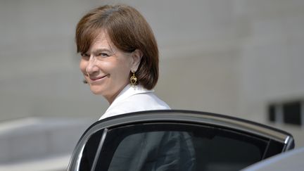 La secr&eacute;taire d'Etat &agrave; la Famille Laurence Rossignol arrive &agrave; l'Elys&eacute;e pour le Conseil des ministres, le 23 juillet 2014. (MIGUEL MEDINA / AFP)