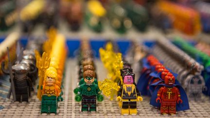 Des figurines Lego le 2 avril 2016, à Saint-Louis, dans le Missouri (Etats-Unis). (MICHAEL B. THOMAS / GETTY IMAGES NORTH AMERICA / AFP)