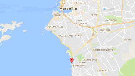 Marseille, plage du Prado. (GOOGLE MAPS)