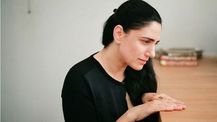 &nbsp; (Ronit Elkabetz, sur le tournage du "Procès de Viviane Amsalem" ©  Amit Berlowitz)